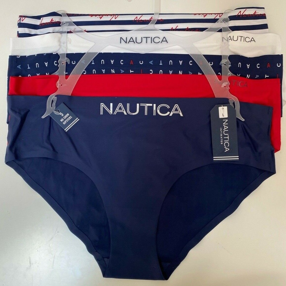Nautica Intimates No Show Hipsters M L